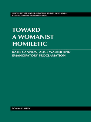 cover image of Toward a Womanist Homiletic